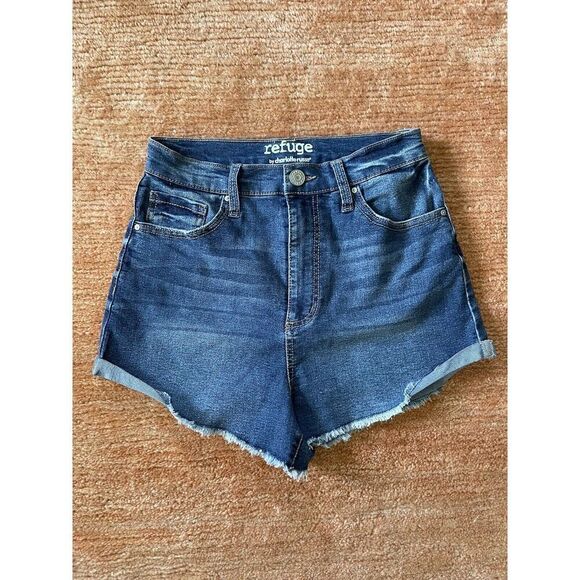 Refuge by Charlotte Russe Women’s Shorts Size 4 Denim Blue Good Condition - Picture 1 of 7